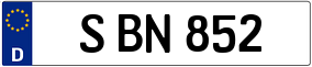 Trailer License Plate